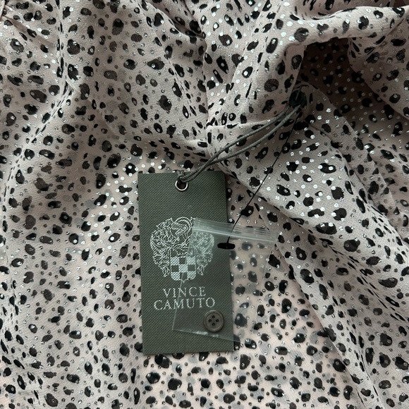 VINCE CAMUTO Animal Print Long Sleeve Peasant Top, Size S, New With Tag - Picture 5 of 6